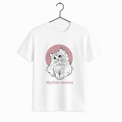 Pet Portrait Line Art Dog Cat Gift Unisex Crewneck T-shirt S-5XL