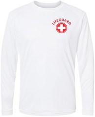 Lifeguard Moisture Wicking Long Sleeve T-Shirt 100% Polyester Performance Shirt