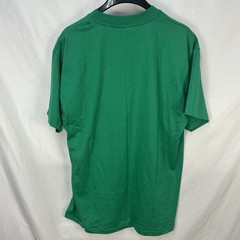 VINTAGE 90S NOS HANES HEAVYWEIGHT 50/50 BLANK GREEN T SHIRT XL SINGLE STITCH USA