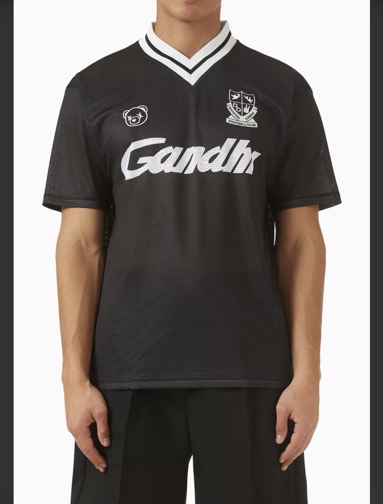 HOPEIUM MESH FOOTBALL TEE BLACK Small NWT MSRP $220