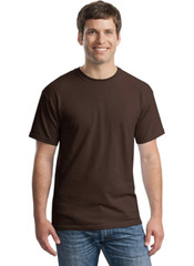 Gildan Heavy Cotton 5.3 oz. Adult Unisex T-Shirt (G500), Dark Chocolate, Small