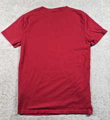 Hollister Men’s Must-Have Collection 100% Cotton V-Neck T-Shirt Red Size XXS