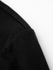 [T-shirt Grande Taille] T-shirt Noir Décontracté Grande Taille – Graphique PIGGL