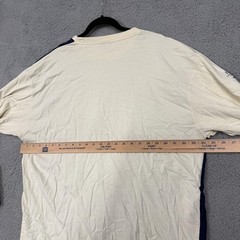 Vokal Shirt Mens 3XL Blue Cream Long Sleeve Embroidered Applique Streetwear