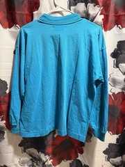 Vintage Russell Athletic USA Made Teal Long Sleeve T Shirt Large