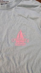 Chubbies Graphic Island T-Shirt Mens S Blue/Pink The Weekend Has Arrived
