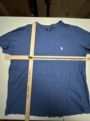 US Polo Assn Shirt Mens Adult Large Blue Cotton Short Sleeve Pony Pocket Casual