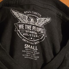 We the People Holsters T Shirt M-16 Rifle Graphic Men SMALL Black Tactical Shirt
