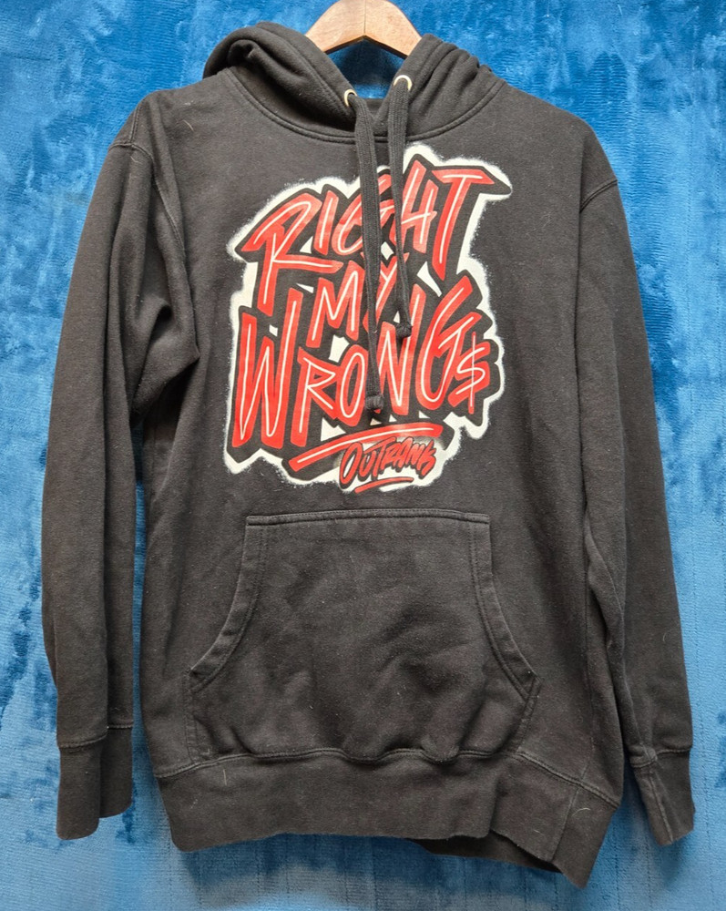 Right My Wrongs Hoodie Outrank Outrank Men’s Black M Medium