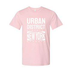 Urban District Athletic New York Apparel Unisex Short Sleeve Cotton T Shirt Grap