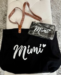 Best Mimi Ever BUNDLE:Canvas bag (2)/Rhinestone Tshirt-M/Tumbler/keychain