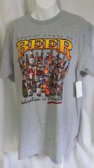 Mens M Beer T-Shirt Moderation Is Overrated ,Medium Graphic T #3