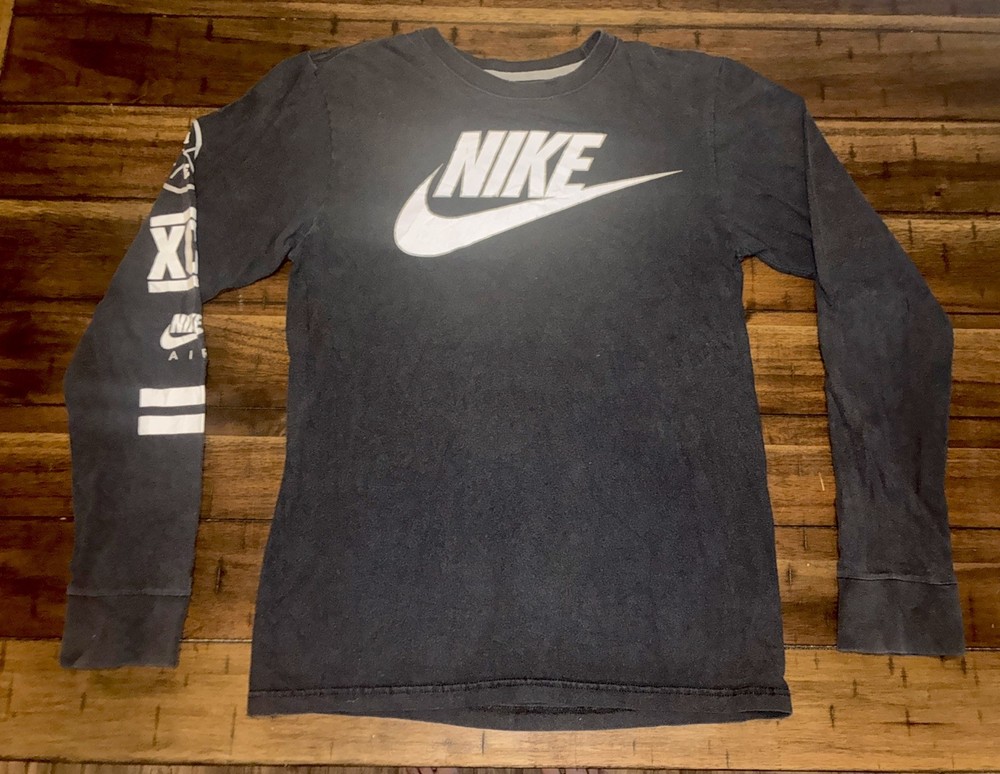 Nike Air Shirt Large Men’s Black T-Shirt Long Sleeve Nike Tee Air XCI
