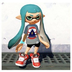 Splatoon Last Festival T-shirt Default L size [New]