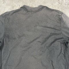 Nike T Shirt Mens Large Black Sun Fade Long Sleeve Mock Neck Distressed Preowned