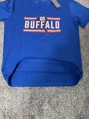 Clorpeak Mens City Classic Football Go Buffalo Blue Tee Shirt Sz US L New