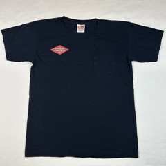 Tucker Carlson Show Bayside Shirt Mens L Blue Navy Pocket Tee Graphic USA Made