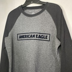 American Eagle Thermal Shirt Long Sleeve Mens Medium M Y2K 21×27