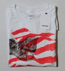 RARE NWT CONVERSE MEN’S Chucks Shoes White Flag Sneakers Graphic T-Shirt
