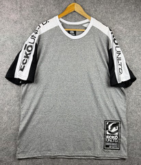 Ecko Unltd Shirt Mens 2XL Gray Marled Short Sleeve Logo Streetwear New With Tags