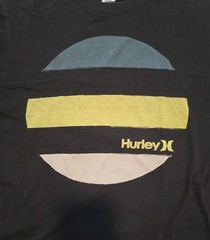 Hurley Circle Pattern Short Sleeve T-Shirt, Black, Size Small