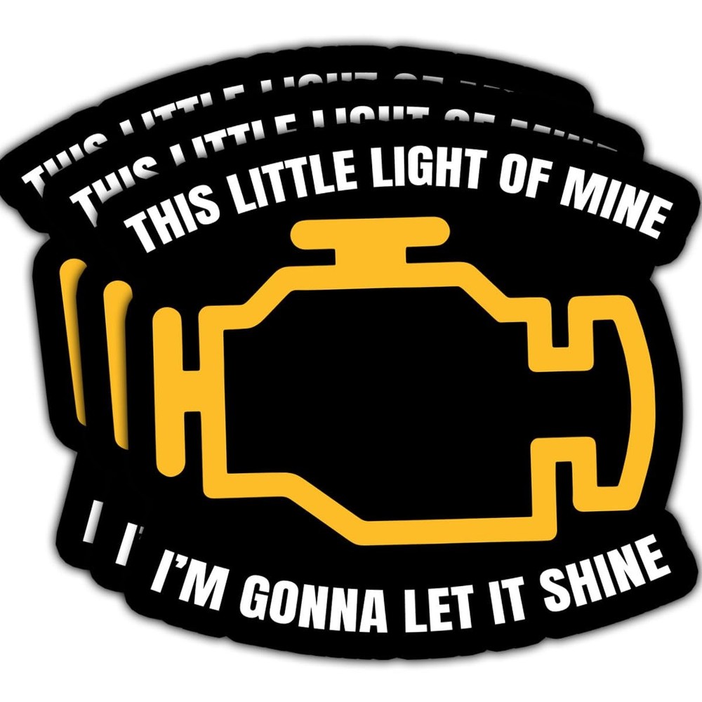 3 Pcs Funny Car Sticker – This Little Light of Mine I’m Gonna Let 3 inch, L1
