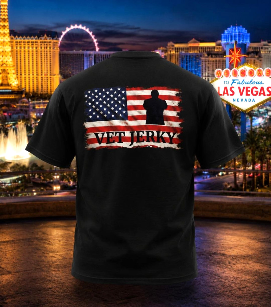 New Vet Jerky DTF Transfer T-Shirt Black 100% Heavy Cotton Adult X-Large