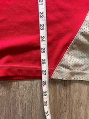 Vintage Rare 90s Tommy Jeans Hilfiger #85 Football Jersey Shirt Size L Red