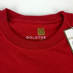 Gold Toe AquaFx Fitness Mens T-Shirt Pocket M Independence Red PreShrunk Cotton