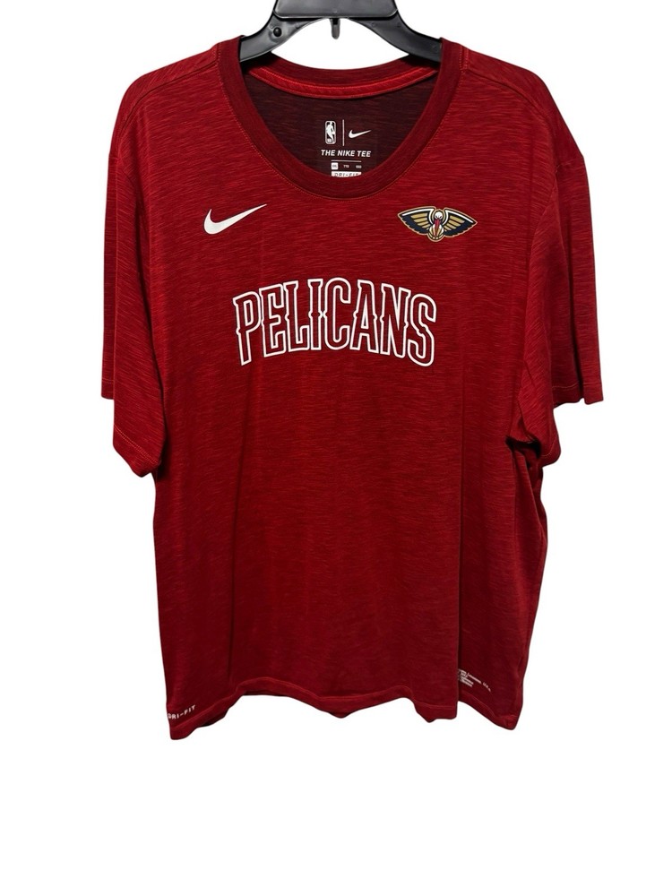 Nike New Orleans Pelicans NBA Dri-FIT T-Shirt Men’s XXL Red Athletic Tee