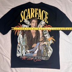 Scarface x Reason The World Is Yours Graphic T-Shirt Black NWT Size Large