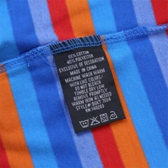 Beautiful Giant Men’s Fashion Striped Pocket T-shirt Crewneck Regular ORANGE