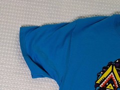 Kenya Africa Embroidered Colorful Souvenir Blue T-shirt Size L African Prints