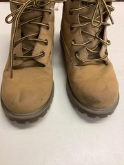 Skechers Boots Mens Size 5.5 Tan Work Lace Up Synthetic Leather Outdoor 93158L