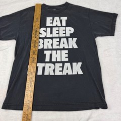 WWE Brock Lesnar Eat Sleep Break The Streak Paul Heyman Shirt Black Medium 2014