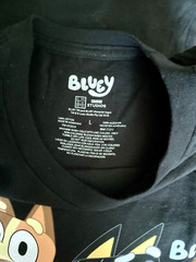 Bluey “Dance Mode” T-Shirt Unisex Adult Black with Bandit, Chili, Bluey + Bingo