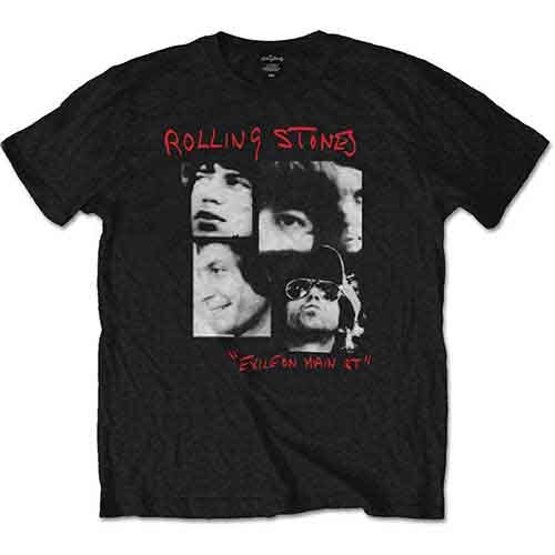 The Rolling Stones Photo Exile T-Shirt Black New