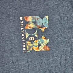 Travis Mathew T-Shirt Mens XL Blue Return Ticket Graphic Short Sleeve A42234