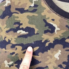Polo Ralph Lauren Mens XL Camouflage Camo Waffle Knit Long Sleeve Shirt