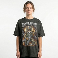 Army Cat Soldier Tactical Gear War Heavy Metal Band Tee Shirt Vintage Unisex