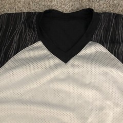 Augusta Sportswear Half-Elastic Cuff Slant Football Jersey Size Large V Neck