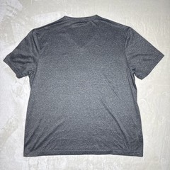 Perry Ellis Shirt Mens XL Gray Short Sleeve V Neck