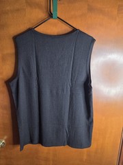 Coofandy Set Of 2 Sleeveless Shirts Undershirt Size Large Black & Tan Ribbed NWT
