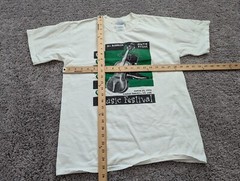 Vintage Gildan Ultra Cotton T-Shirt Mens M Crew Neck Music Festival 2001 Y2K