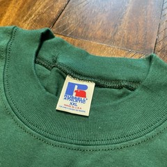 Russell Athletic Tshirt XXL Green USA VTG 90s 100% Cotton 5
