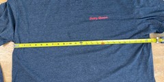 Dairy Queen Gray Employee Shirt Size XL Too Many Blizzard Treats Not Enough Time