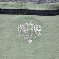 Hollister Must Have Collection Shirt Mens Medium Sage Green Cotton Logo Tee Crew