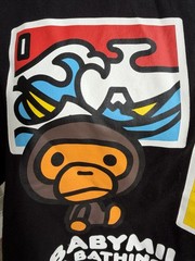 NWOT Rare BAPE Japan Art Baby Milo Tee in Black Size 2XL