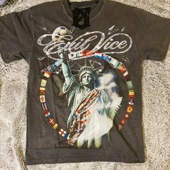 Evil Vice Med Statue Of Liberty World Cup Heavyweight Tee