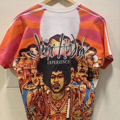 Vintage Jimi Hendrix 90’s AOP Bold As Love Graphic Hanes Tag Size L 22x28in